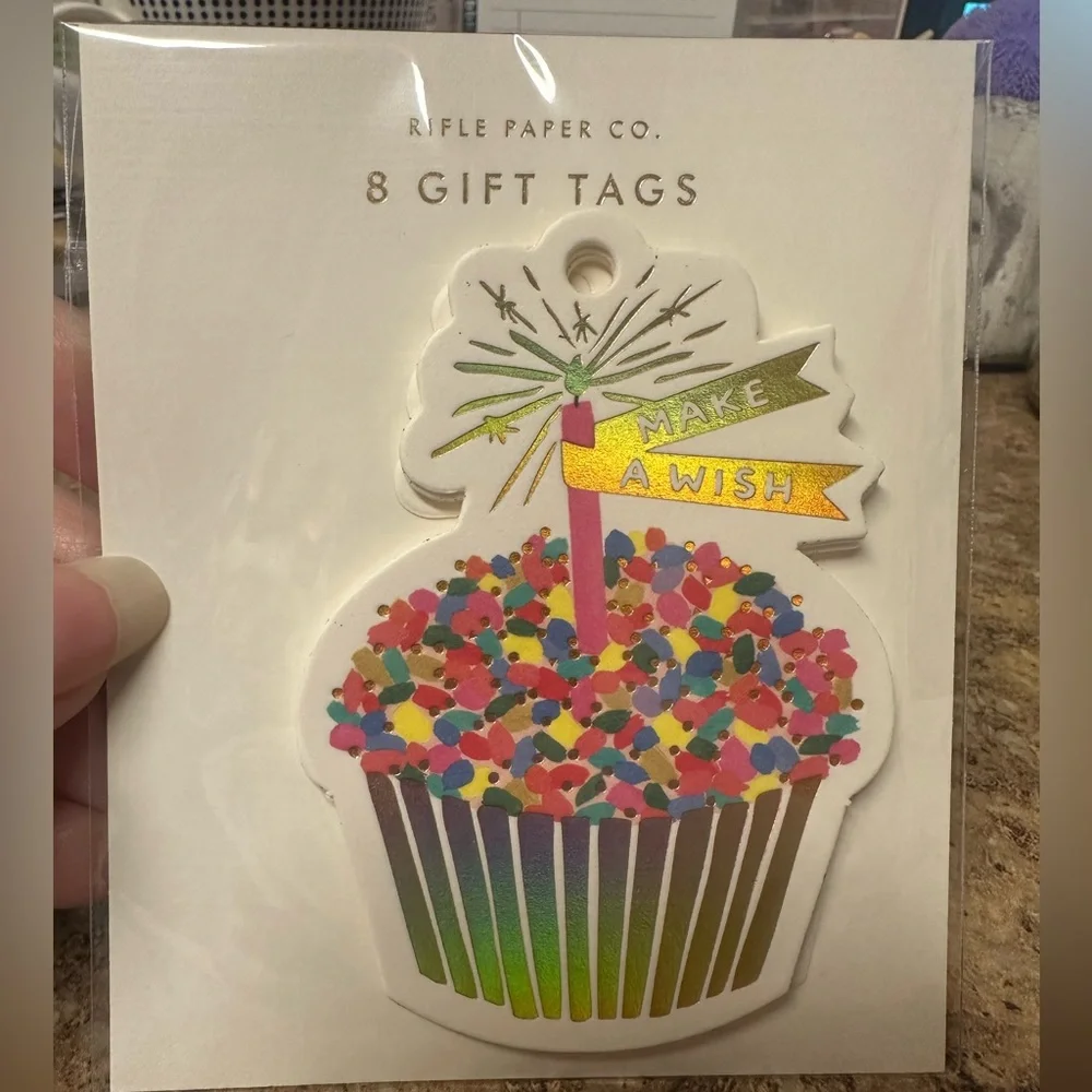Rifle Paper Co Cupcake Die-Cut Gift Tags - Pack of 8